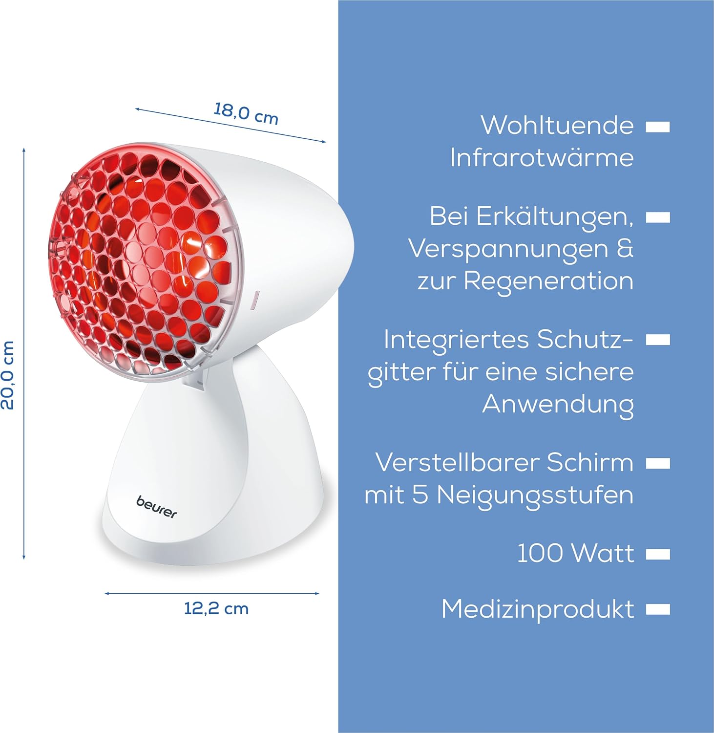 Thumbnail 5 de Beurer IL 11 Infrarotlampe 100 W