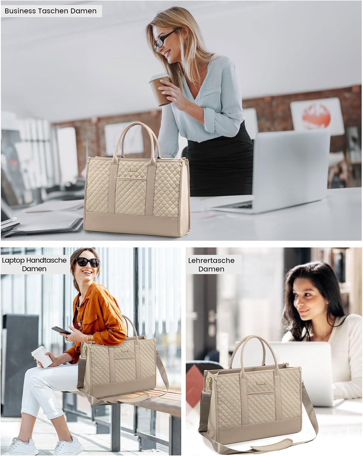 Detalle 2 de LOVEVOOK Laptoptasche 15,6 Zoll Business