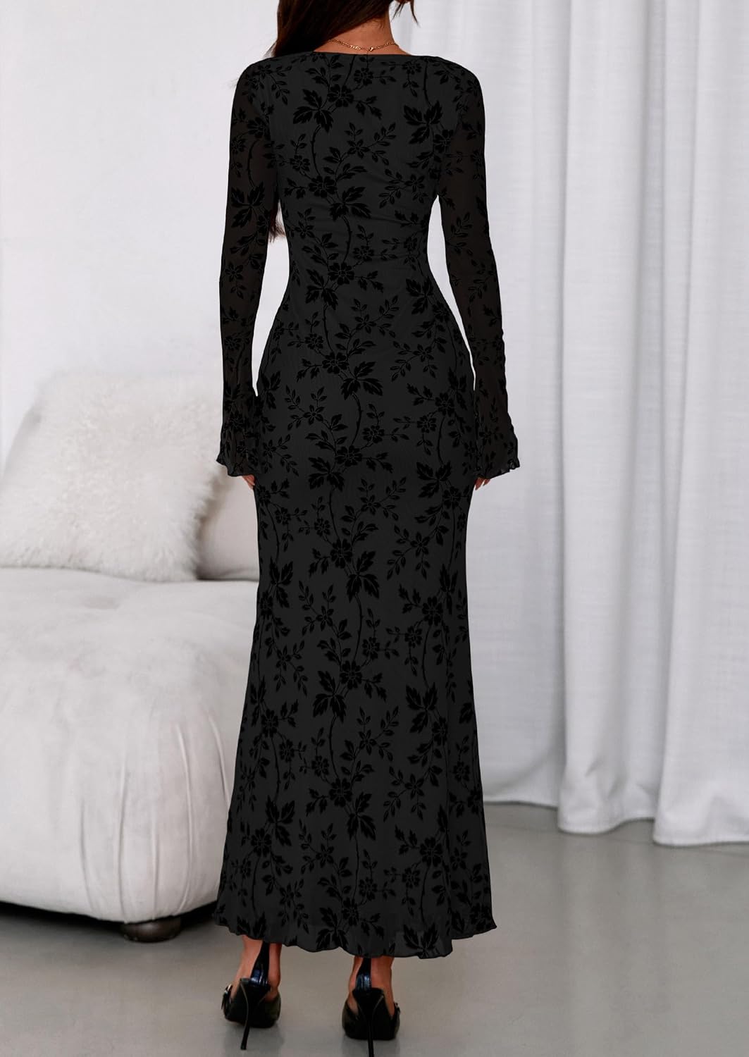 Detalle 2 de PRETTYGARDEN 2026 Floral Maxi Dress