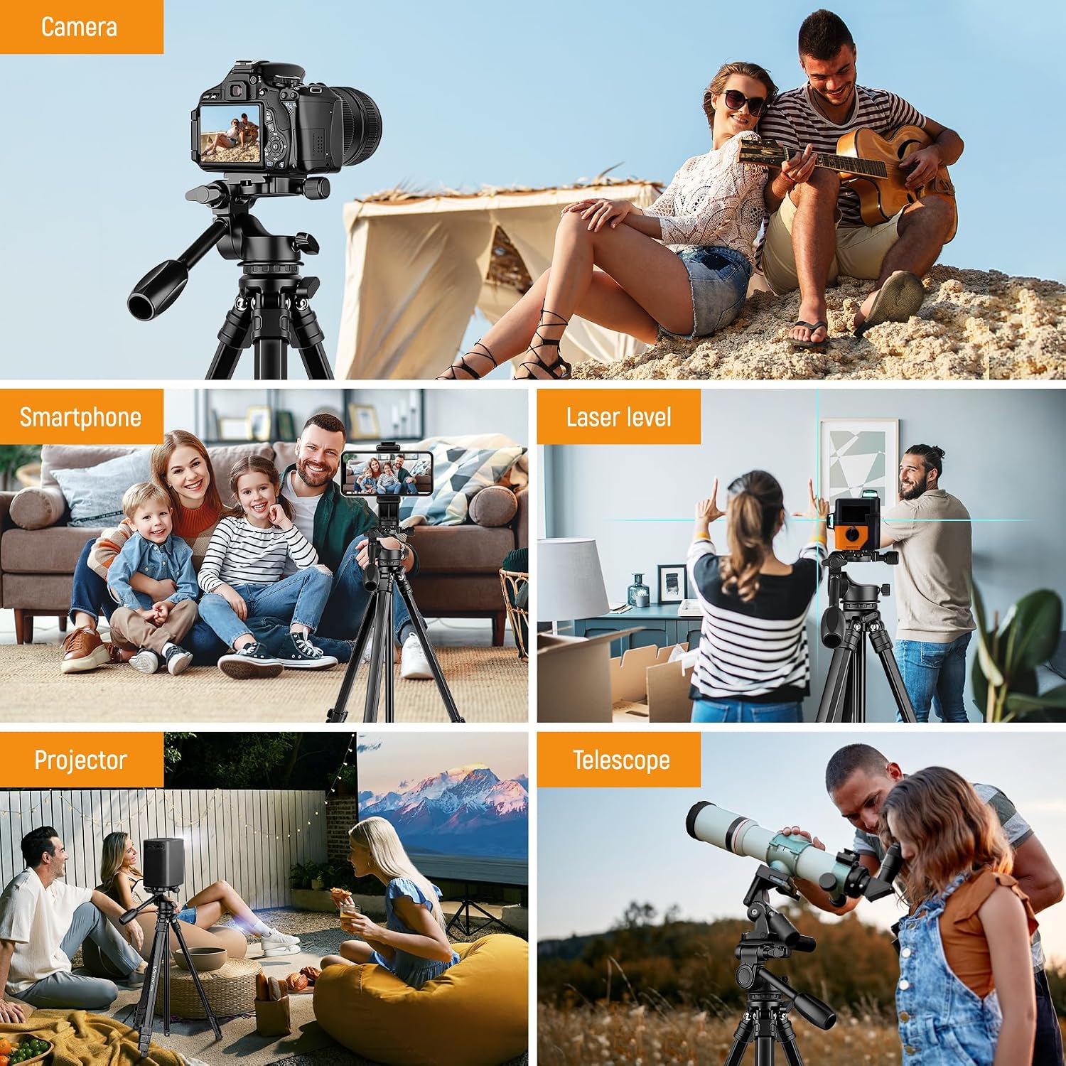 Thumbnail 6 de Victiv Camera Tripod Aluminium 51-170cm