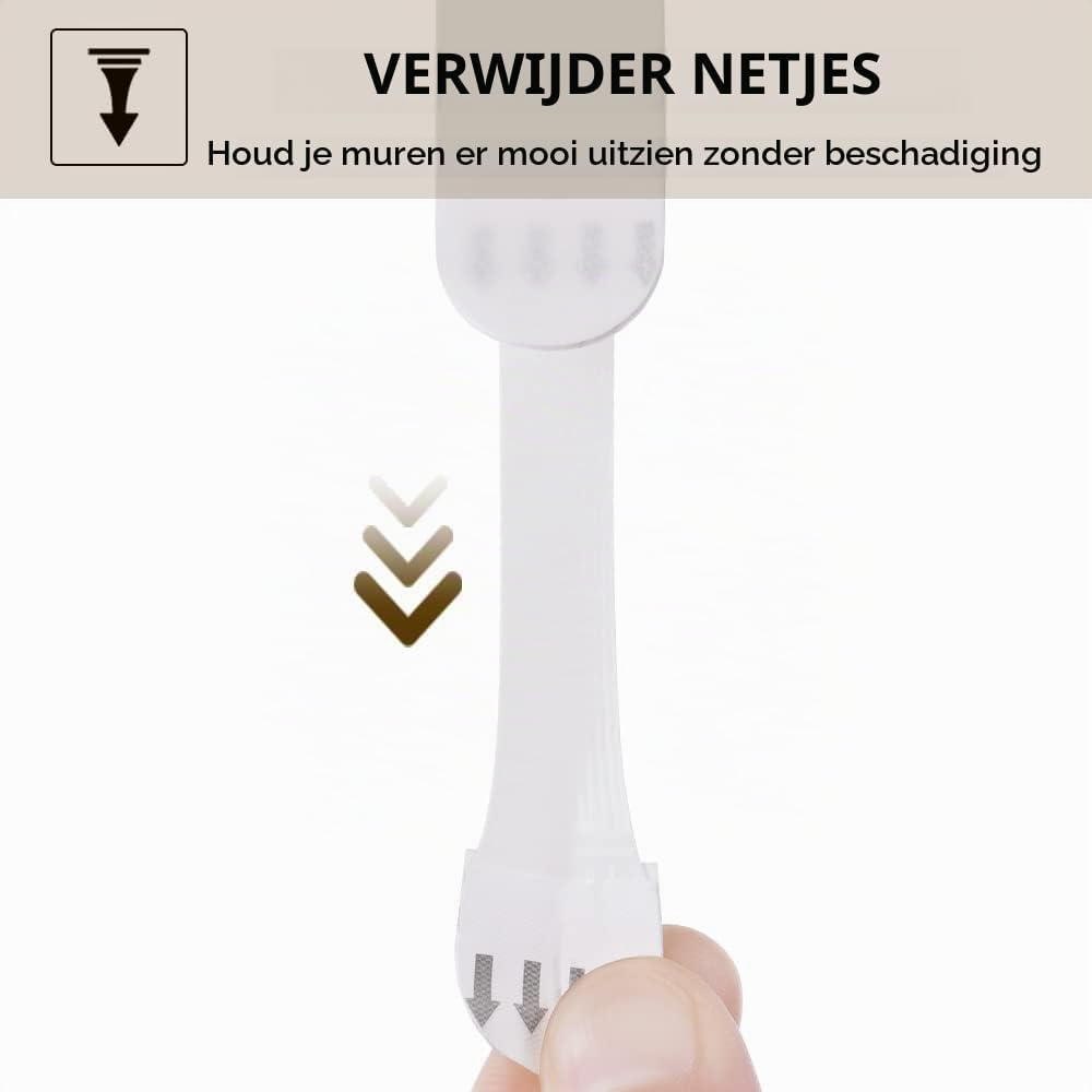 Detalle 2 de Ainiv zelfklevende ophangstrips, 32 paar, 93 x 19 mm, wit