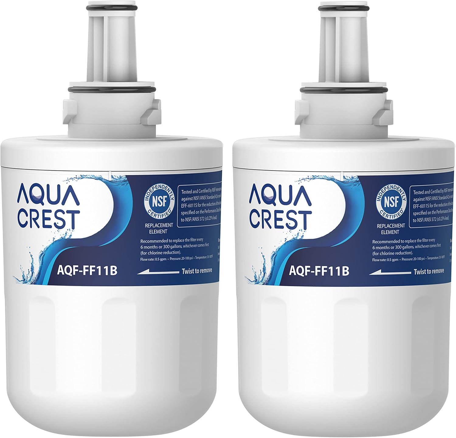 AQUA CREST AQF-FF11B Water Filter Replacement for Samsung DA29-00003G