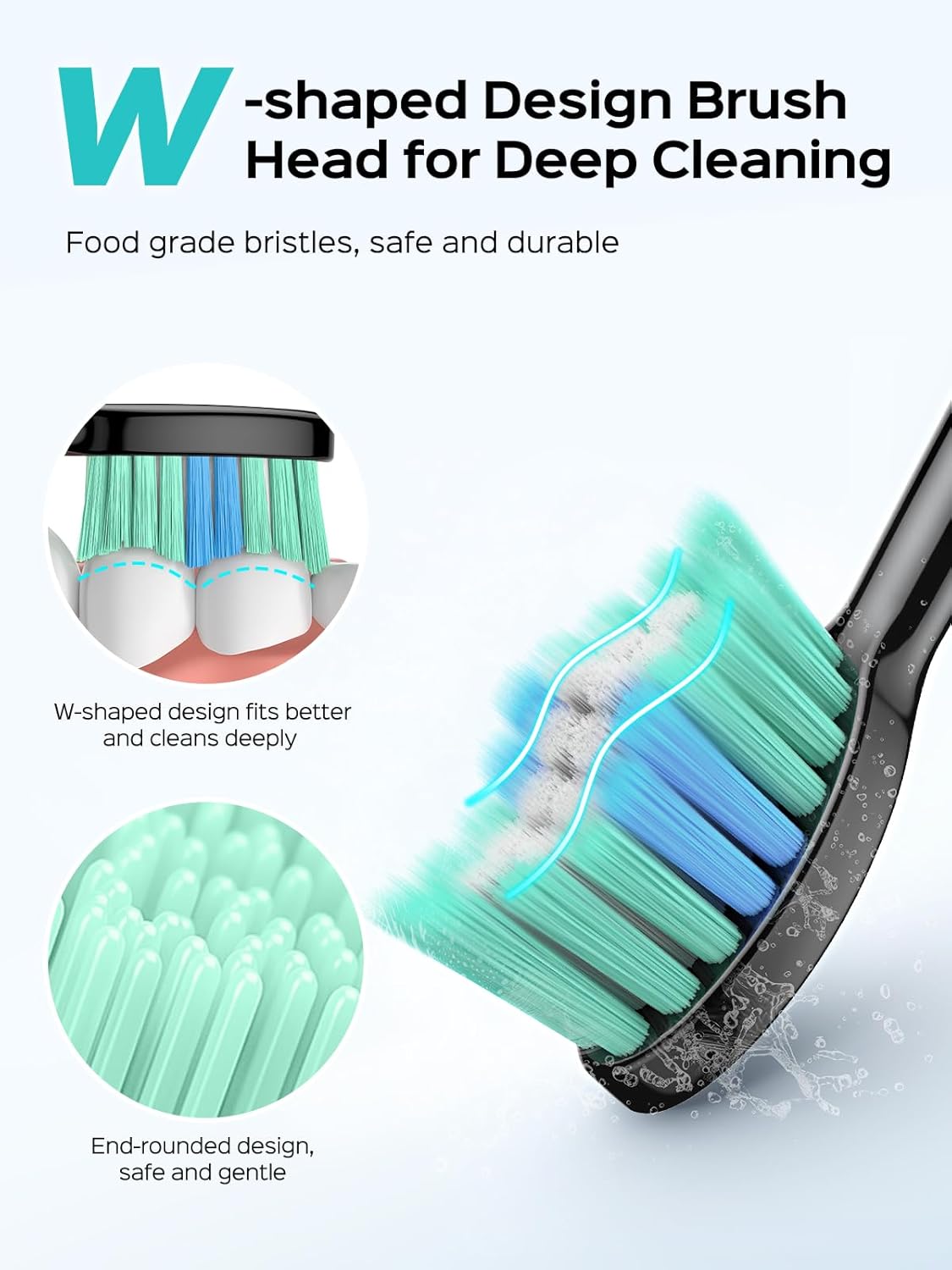 Detalle de COSLUS Sonic Electric Toothbrush 47000 VPM 🪥