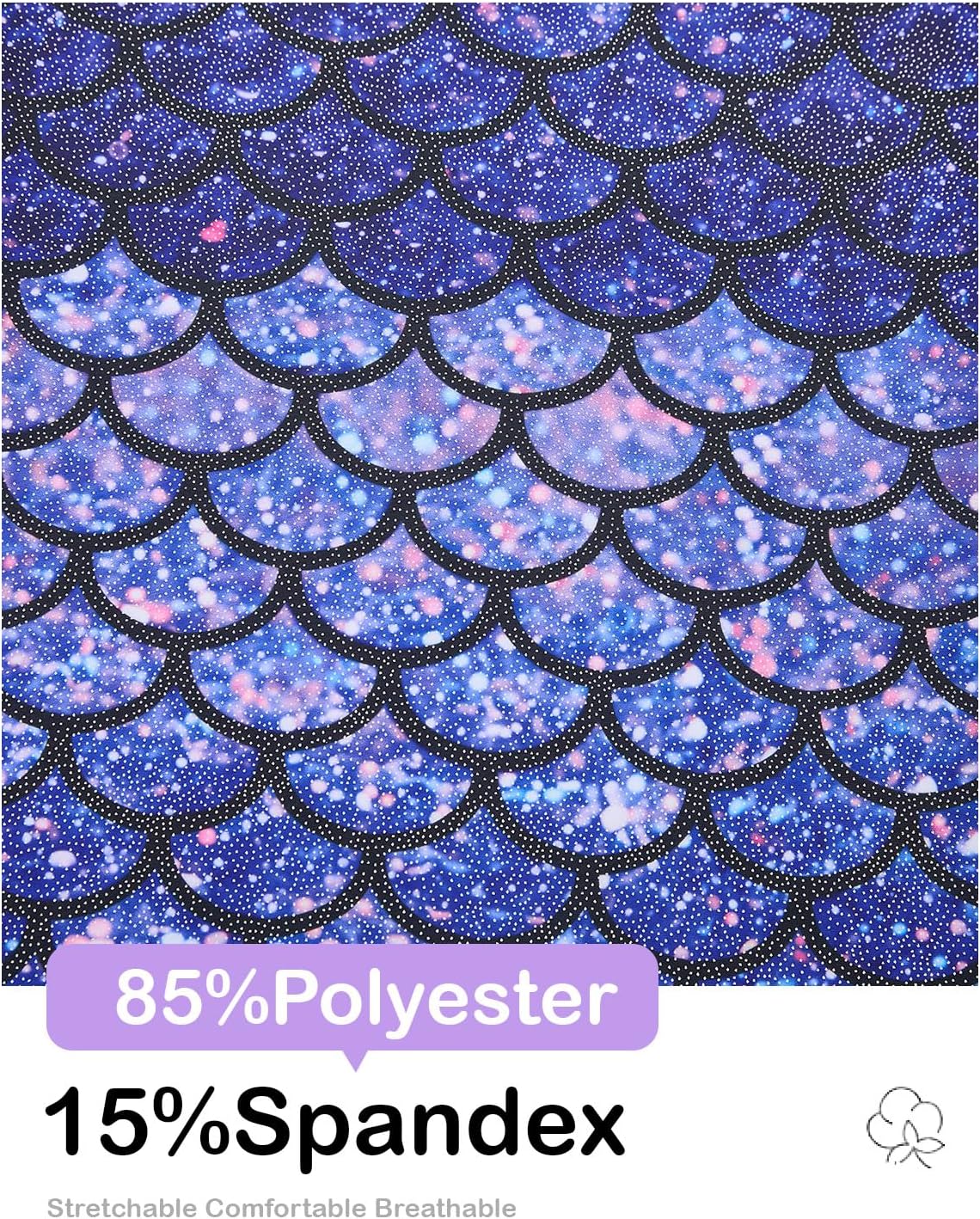 Thumbnail 6 de Tstiti Sparkly Girls’ Gymnastics Biketards, 2-Pack with Matching Scrunchies
