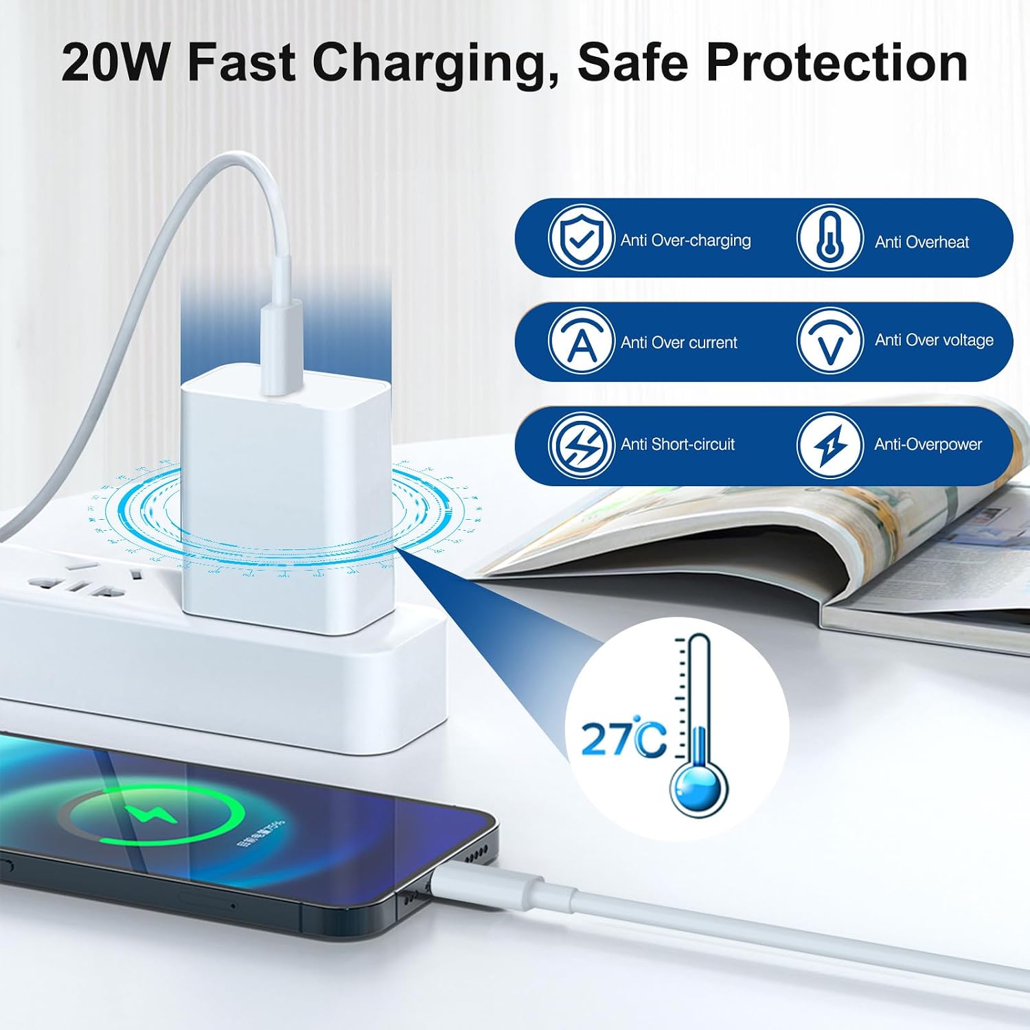 Detalle de iPhone Fast Charger 20W USB-C ⚡
