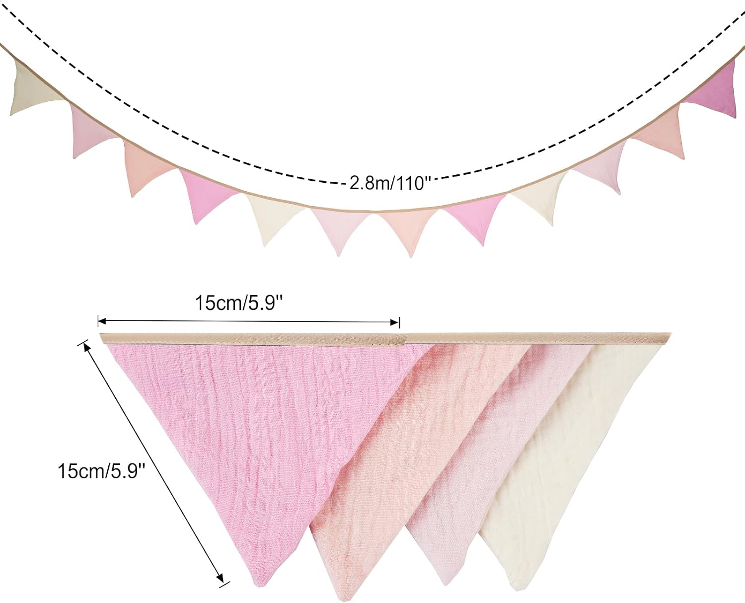 Thumbnail 1 de G2PLUS muslin bunting 2.8m