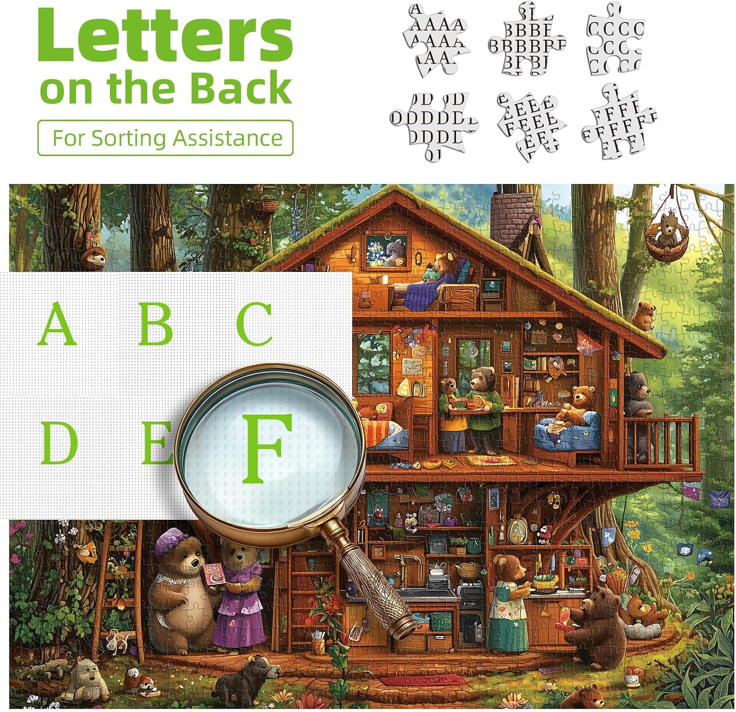 Detalle de Blueforest 1,000-Piece Adult Jigsaw Puzzle