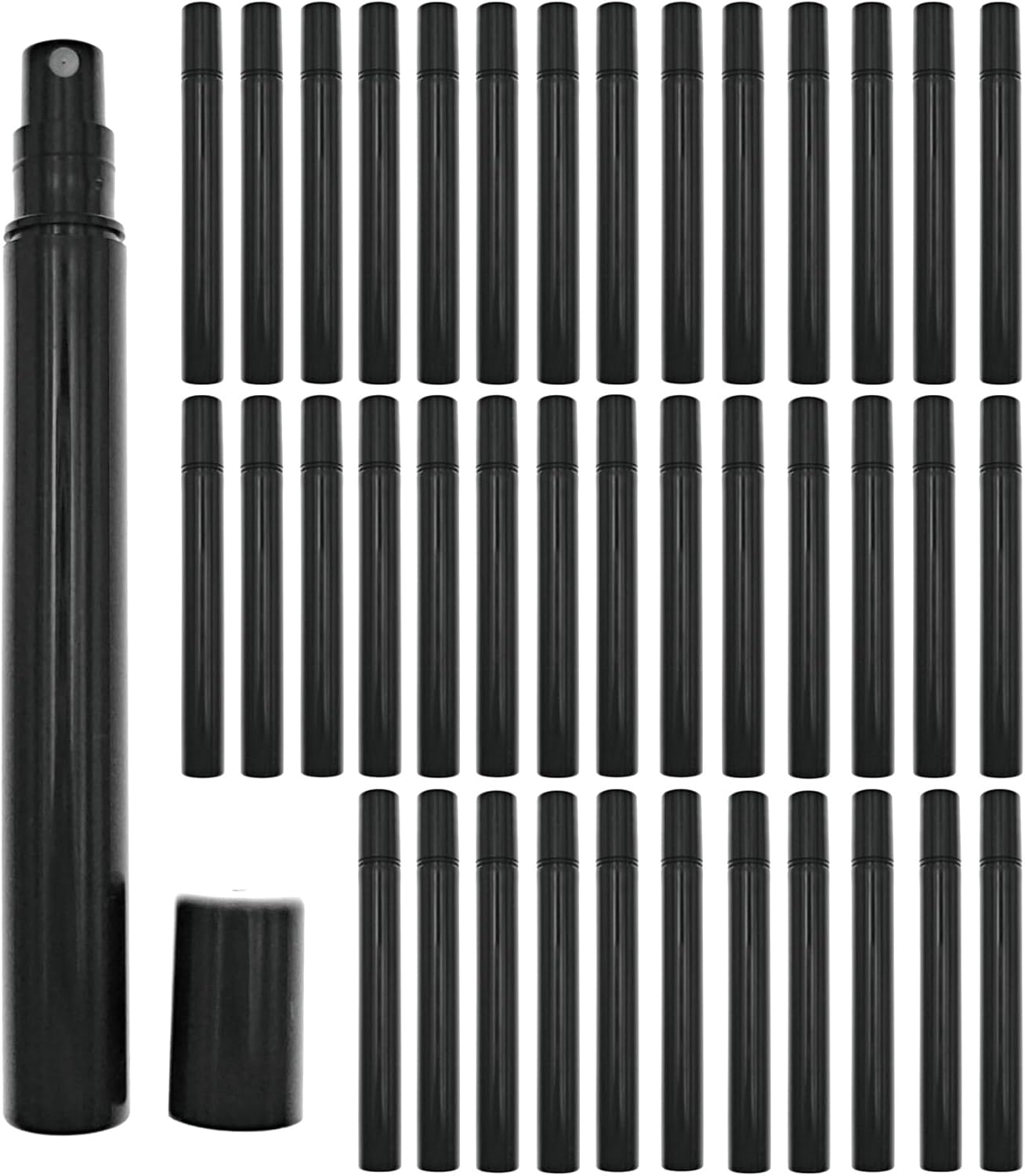 Detalle 1 de ZHIYE 40 x 5ml Mini Spray Atomiser Bottles for Travel (Clear Fine Mist Refillable)