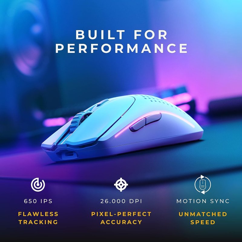 Detalle 2 de Glorious Model O 2 ratón gaming 26.000 DPI