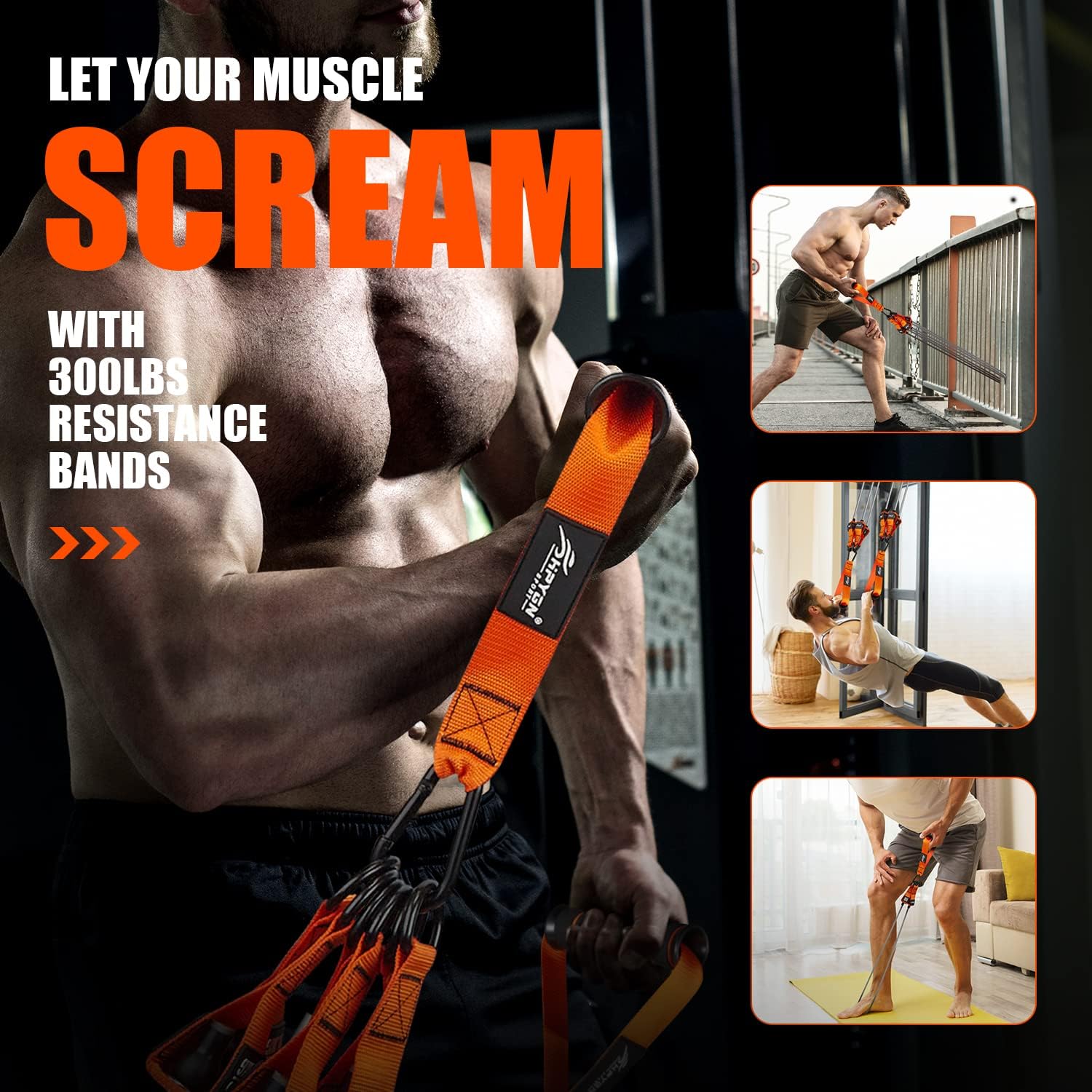 Thumbnail 4 de HPYGN 300LBS Resistance Bands ⚙