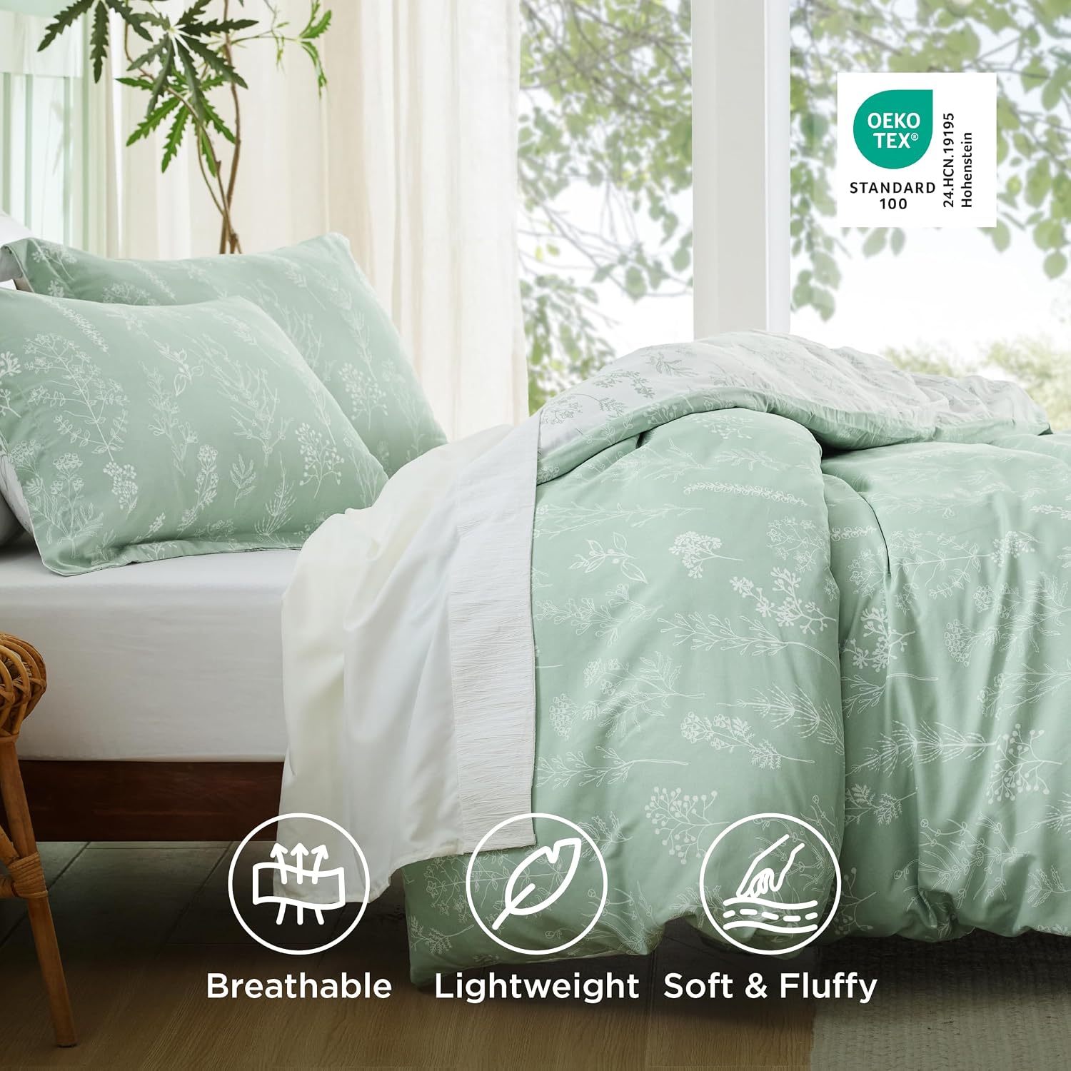 Detalle 2 de Bedsure Queen Comforter Set