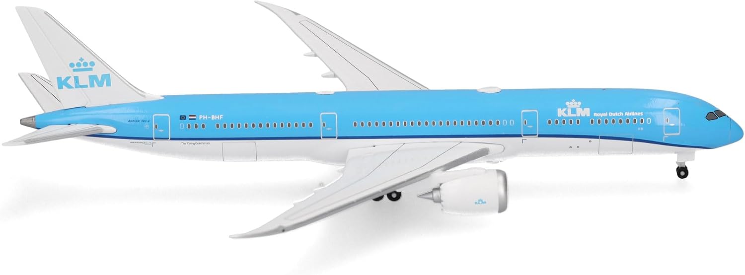 Herpa 528085-003 KLM Boeing 787-9 Dreamliner, metalowy model 1:500