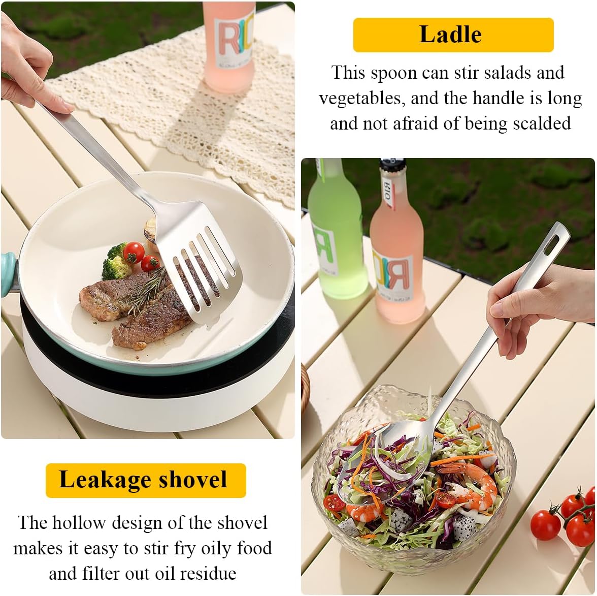 Thumbnail 5 de Camping Accessoires – Ensemble d’ustensiles de cuisine de camping Evanda (kit portable pour voyages et camping-car)