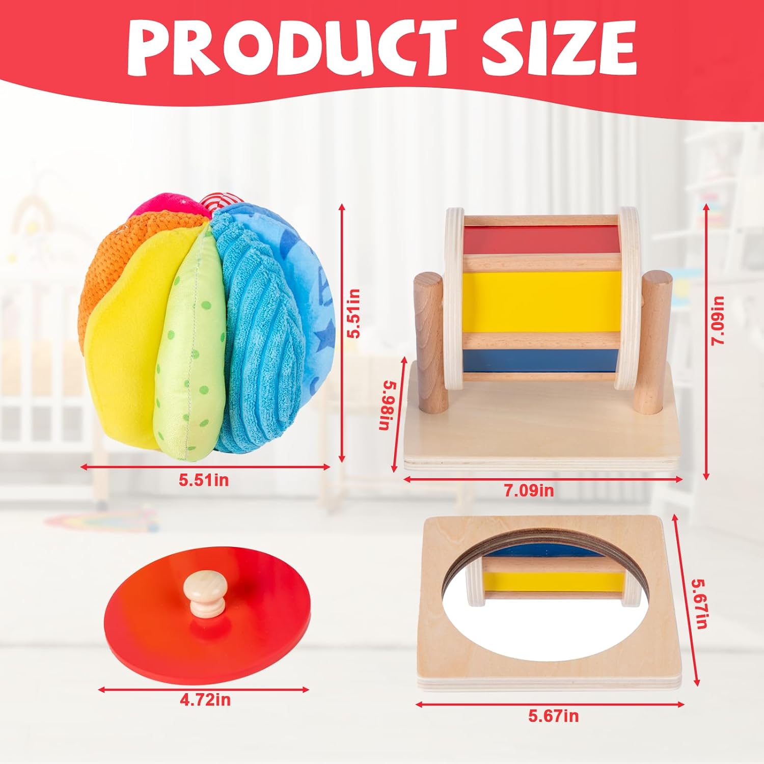 Thumbnail 4 de Montessori Baby Toys Play Kit for 6–12 Months