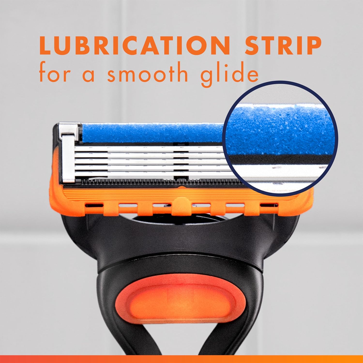 Detalle de Gillette Fusion5 Men’s Razor with 8 blades (antifriction blades for up to 20 shaves per refill)