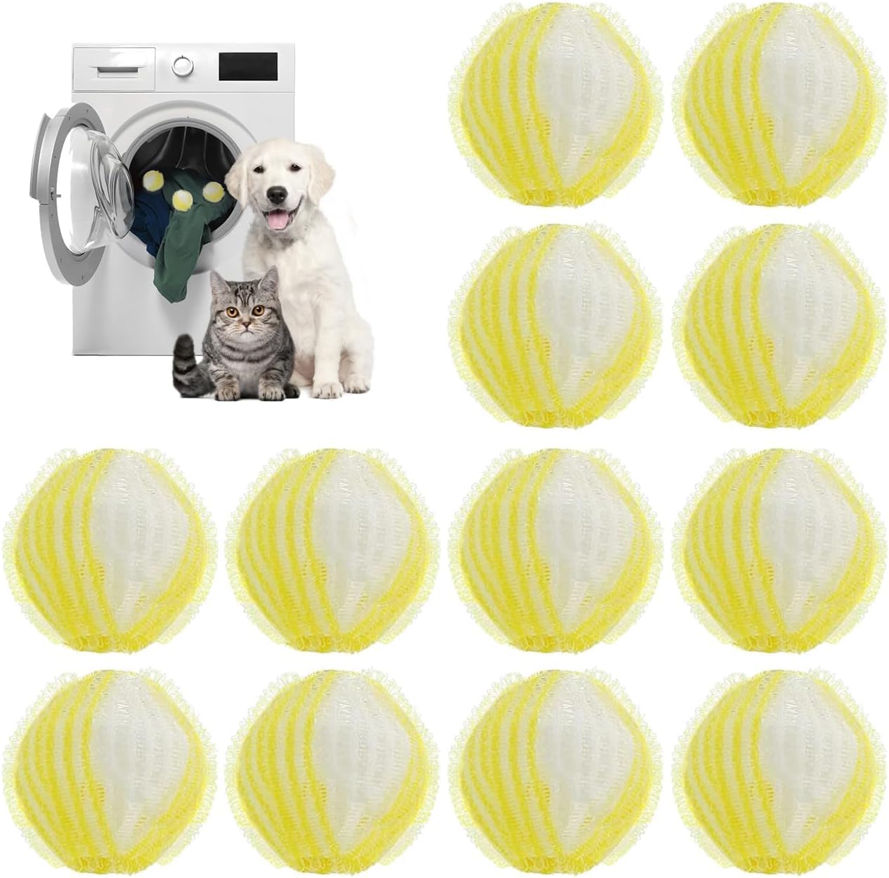 Detalle de Prety 12 Pcs Atrapa Pelos Lavadora