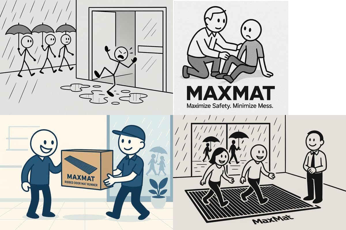 Thumbnail 3 de MaxMat Extra Large Commercial Floor Mat 3 x 5 ft