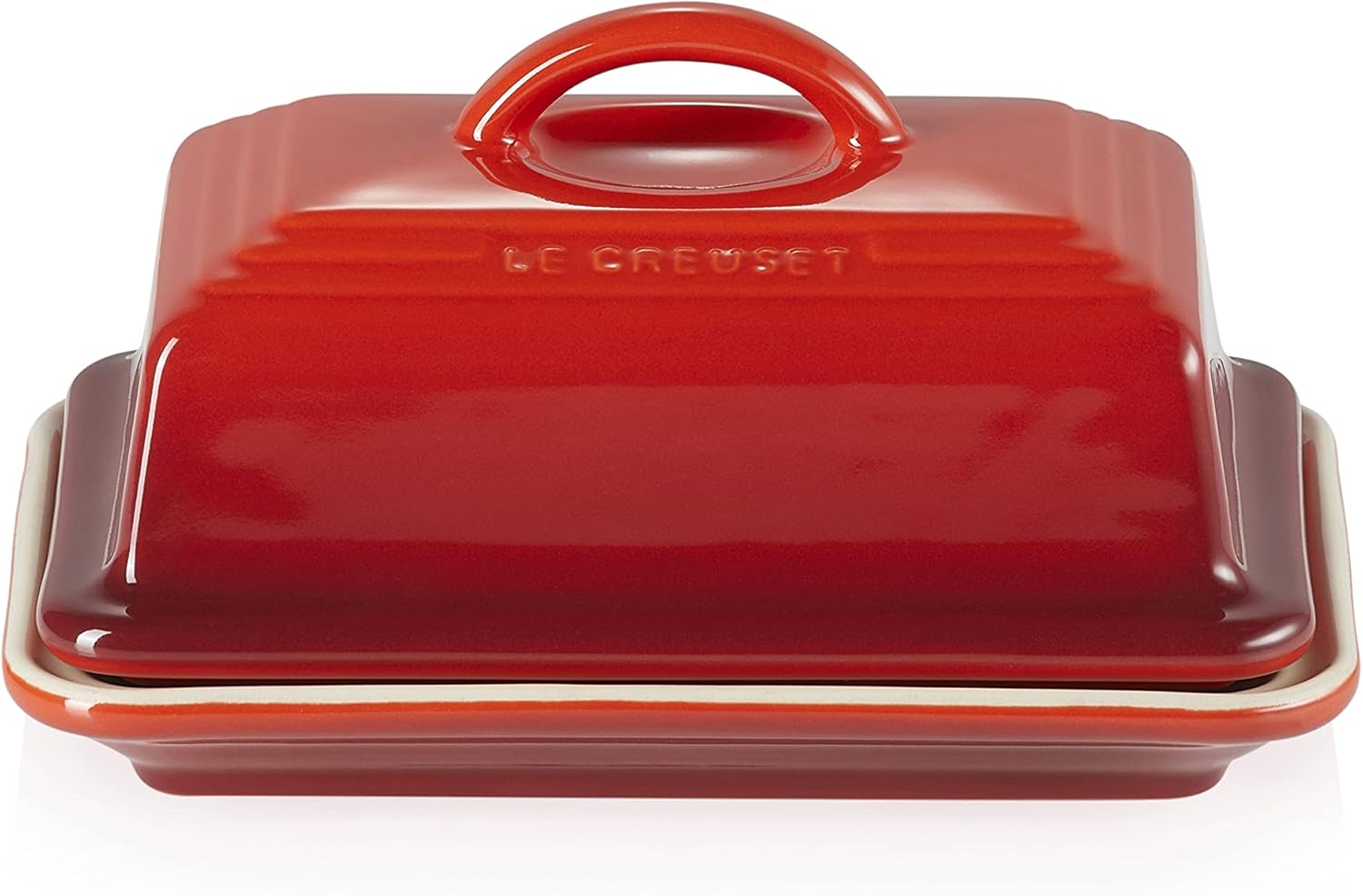 Detalle de Le Creuset Stoneware Butter Dish, 900 g, Cerise