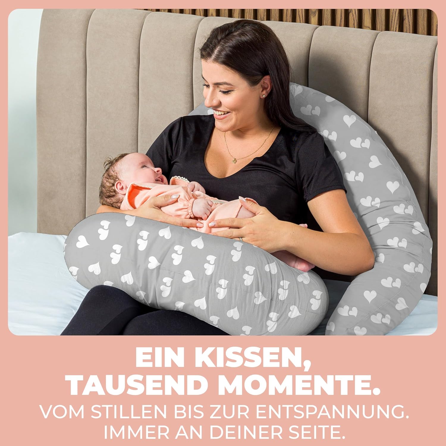 Thumbnail 6 de Flowen Stillkissen Klein für Neugeborene – vielseitiges Still- und Komfortkissen