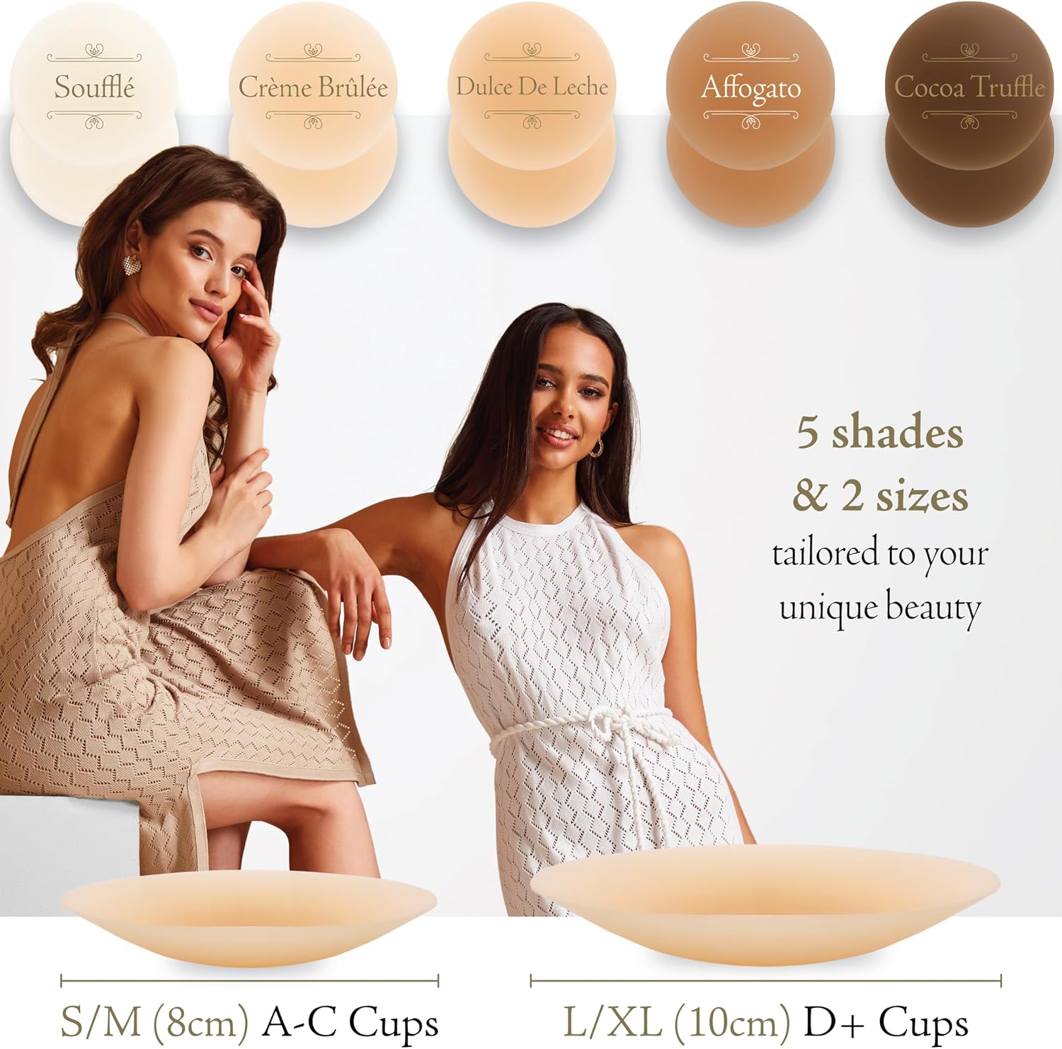 Detalle 2 de Niparons Premium Nipple Covers – Invisible Adhesive Reusable Silicone Nipple Covers