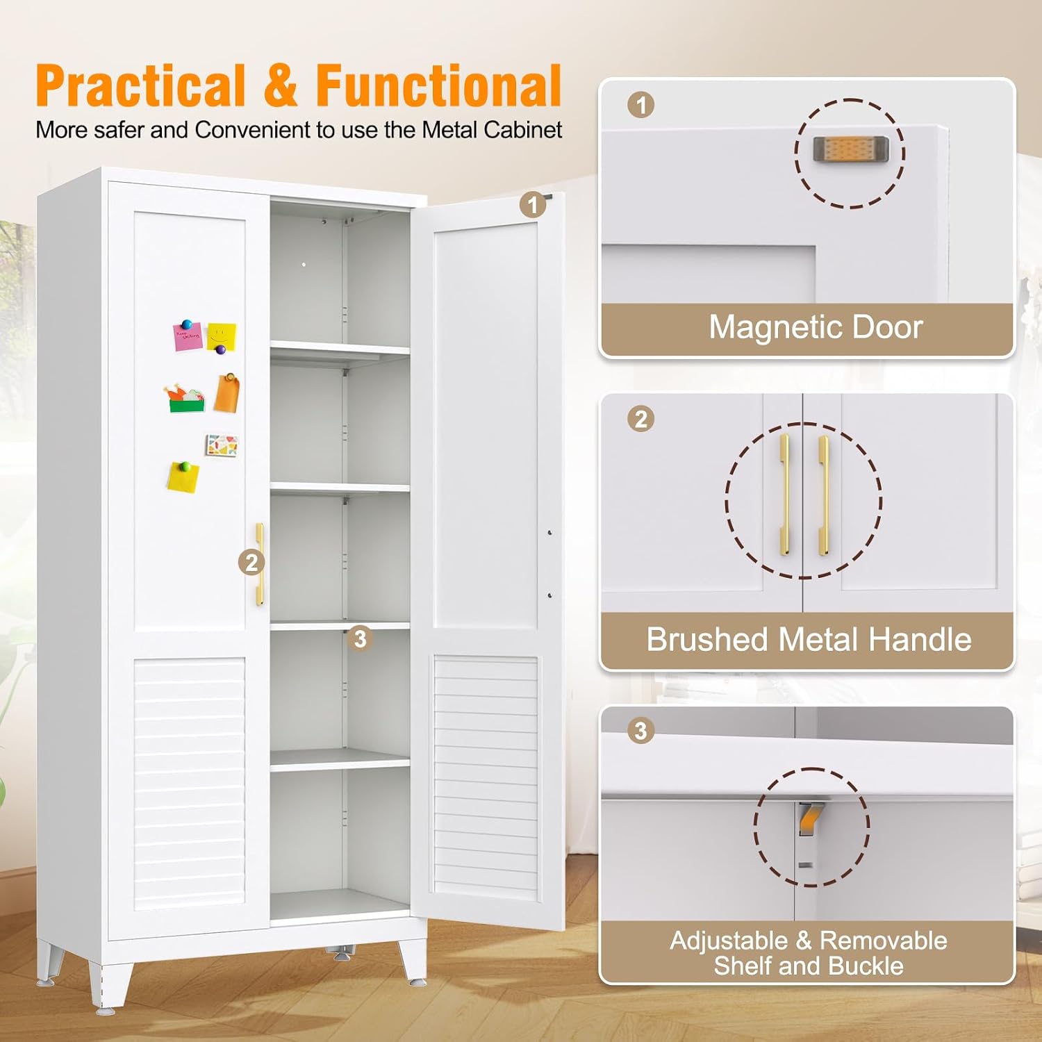 Detalle de Kitchen Pantry Cabinet, Steel