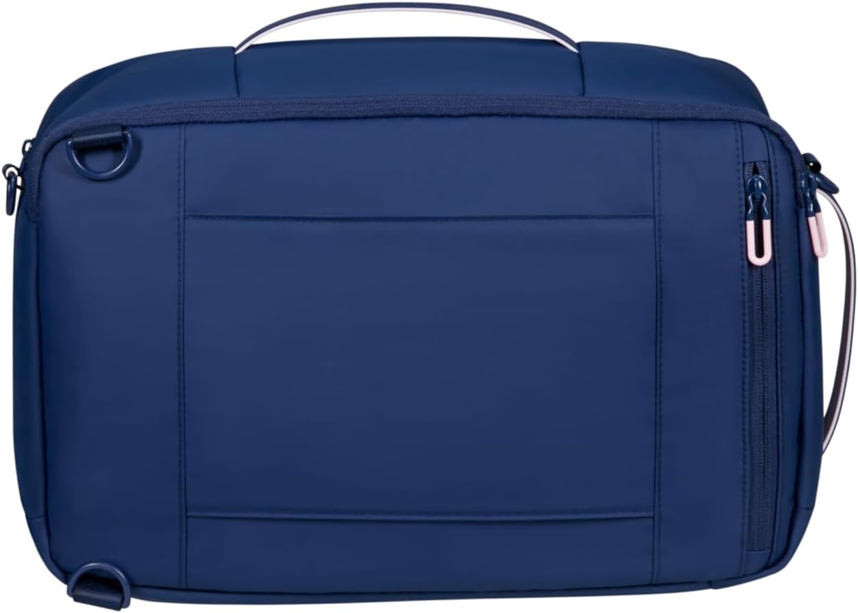 Detalle 2 de American Tourister Puffypop 3-Way Untersitz-Handgepäck mit Laptopfach bis 14 Zoll (40 x 25 x 20 cm, 21 L) – Navy