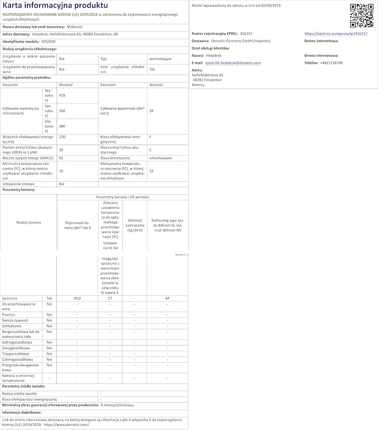 Thumbnail 3 de Mobicool MQ40A Nevera Eléctrica Portátil, Aluminio y 39L
