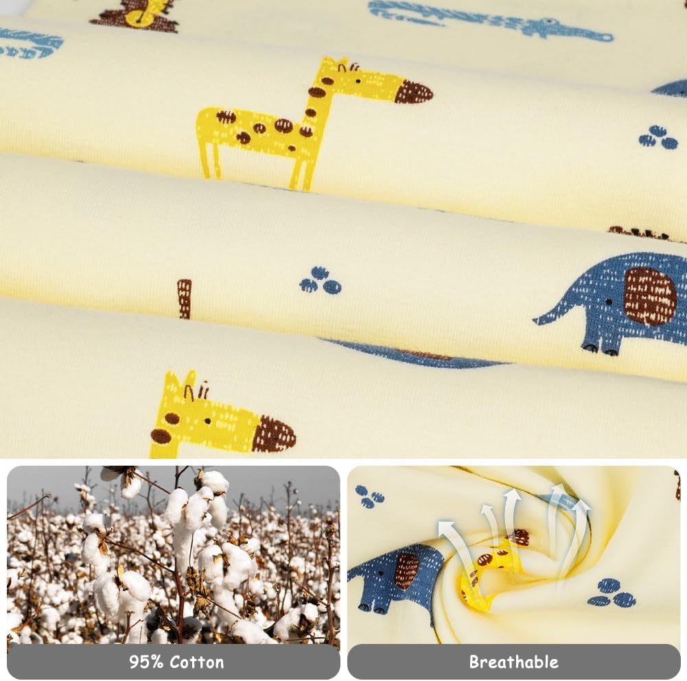 Thumbnail 5 de Set cappellino e guantini neonato Aolso in cotone anti-graffio, berretto doppiostrato 49–54 cm