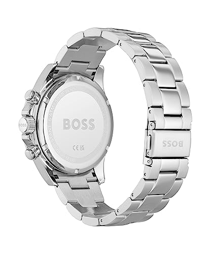 Thumbnail 2 de BOSS Men's 43mm Chronograph Quartz Watch HERO Collection with Silver Stainless Steel Bracelet, Blue Dial