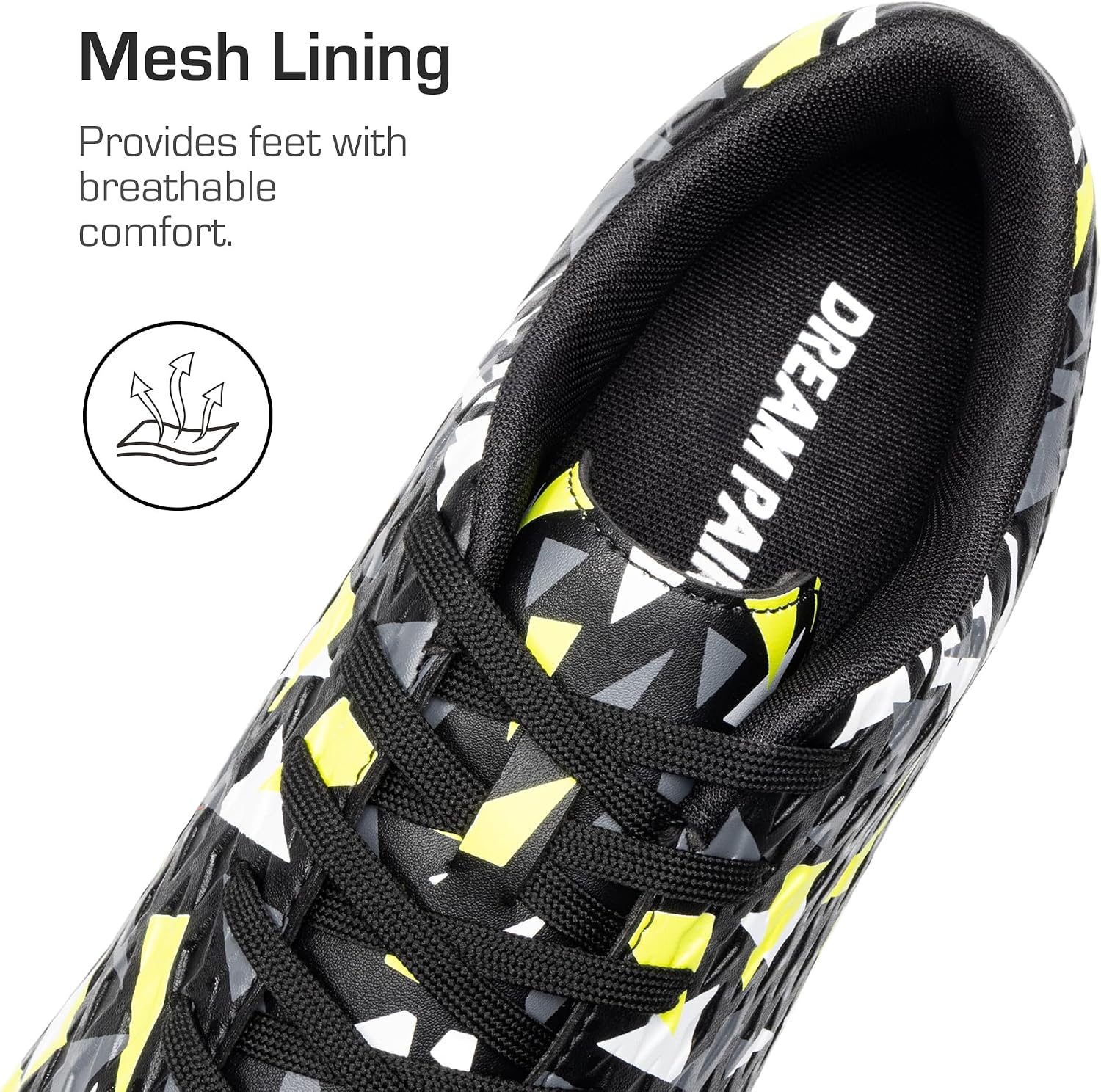 Detalle de DREAM PAIRS Men’s Soccer Cleats Lace-Up Firm Ground Athletic Shoes