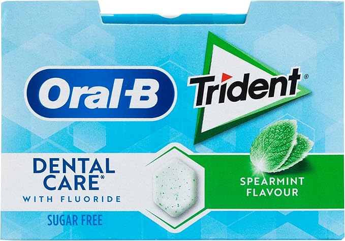 Detalle de Trident Oral-B Chicles Hierbabuena 17g x 12 Caja