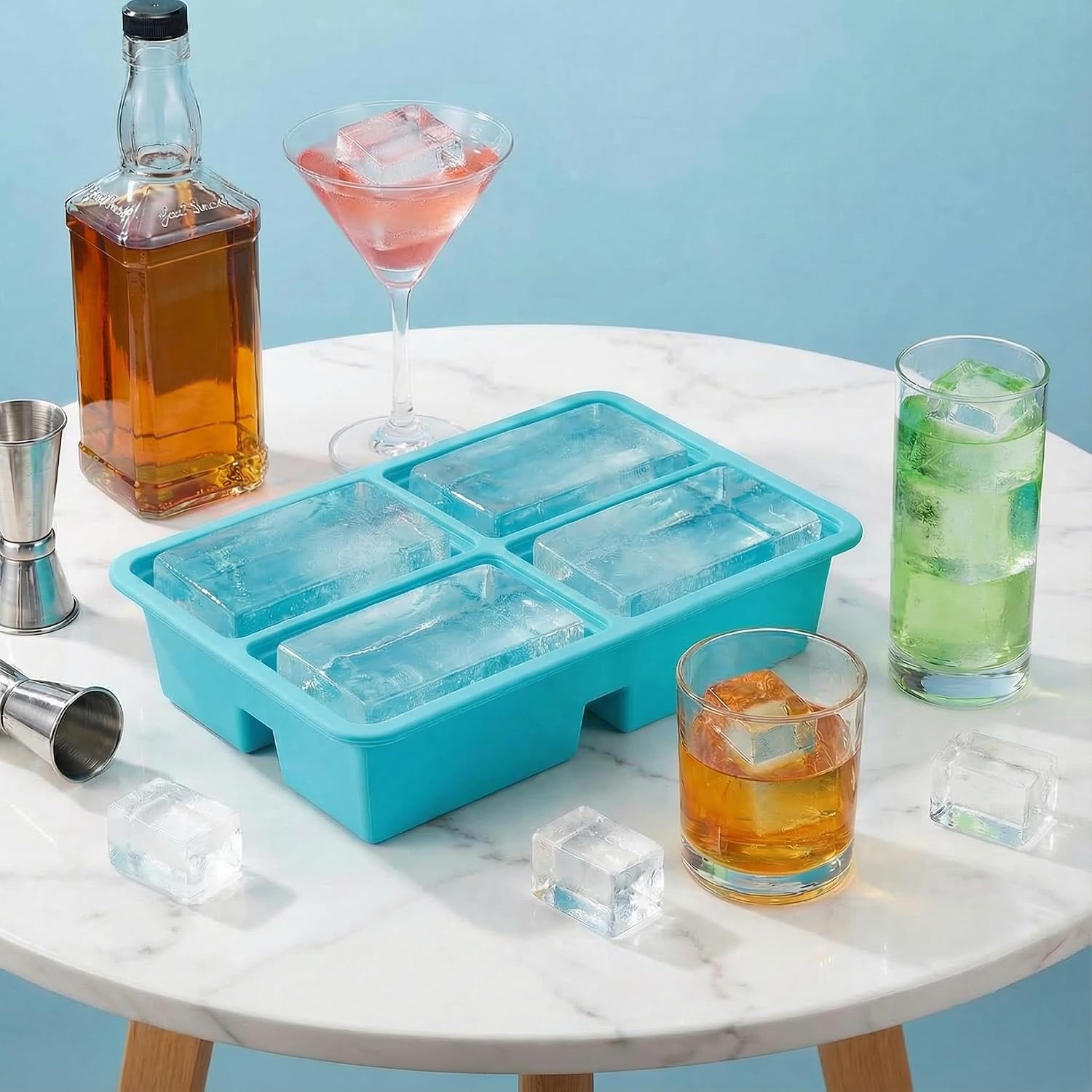 Detalle de Silicone Cube Soup Freezer Mould 4-compartment
