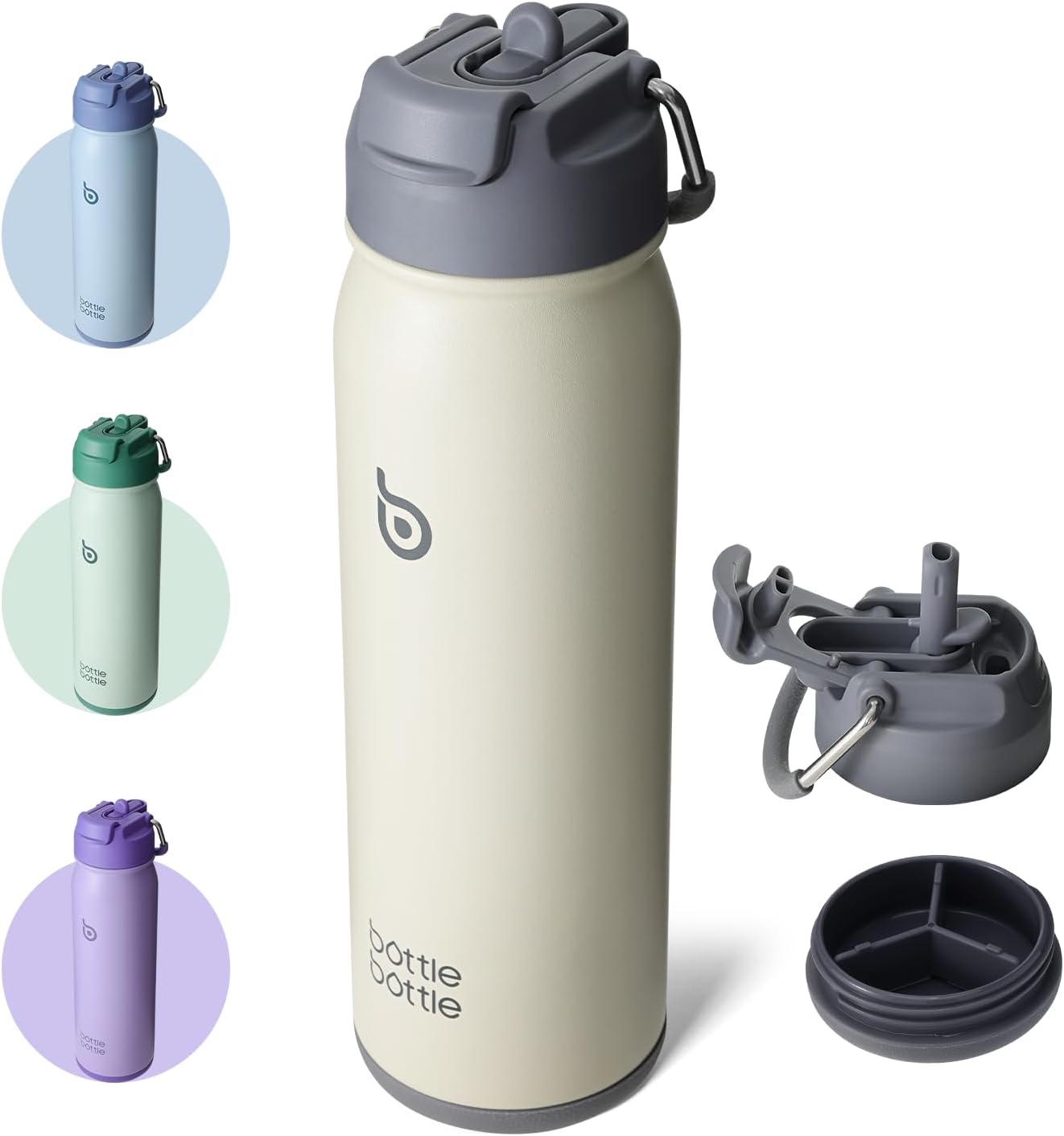 Thumbnail 6 de Insulated water bottle 700ml Straw lid