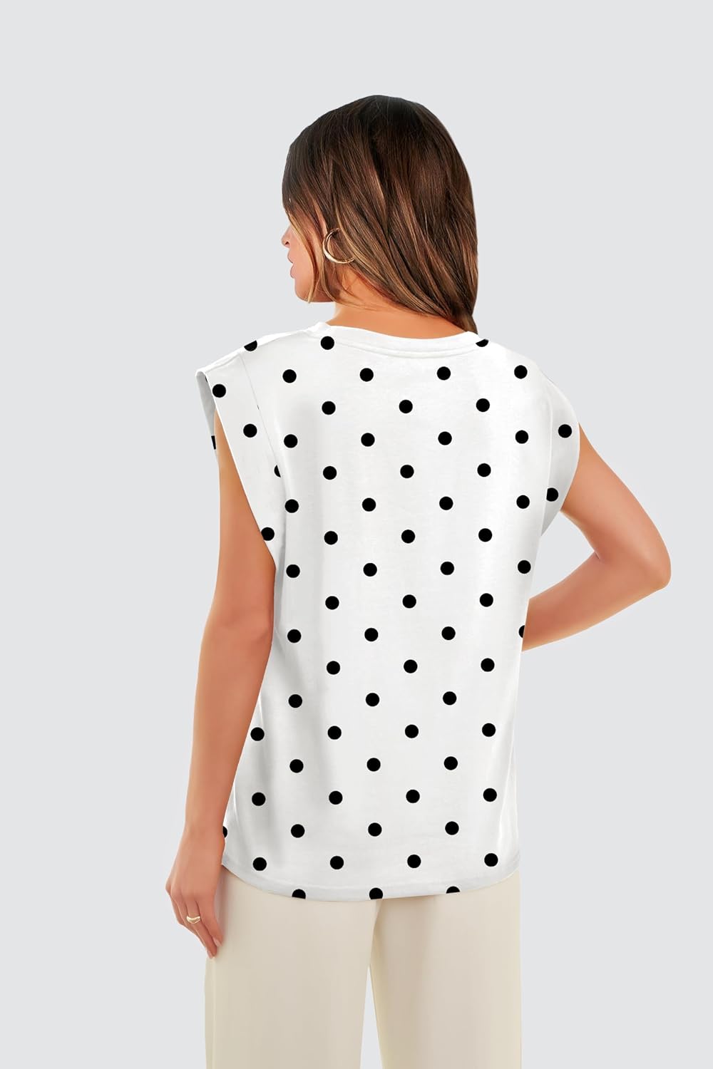 Thumbnail 2 de WIHOLL Cap Sleeve Tops for Women: Casual, Versatile Summer Tee