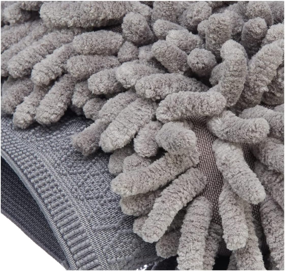 Detalle de Amazon Basics Deluxe Microfiber Car Wash Drying Mitts (2 Pack) – Grey, 30 cm x 20 cm
