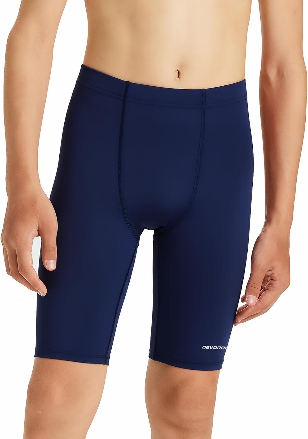 Detalle 2 de DEVOROPA Boys Swim Jammers, Youth Racing Shorts with UPF 50+ and Quick-Dry Fabric