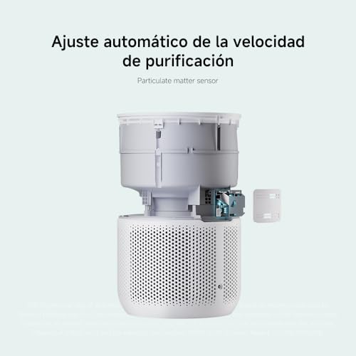 Detalle de Xiaomi Purificador de Aire Inteligente 4 Compact: purifica habitaciones con filtración HEPA y control智能