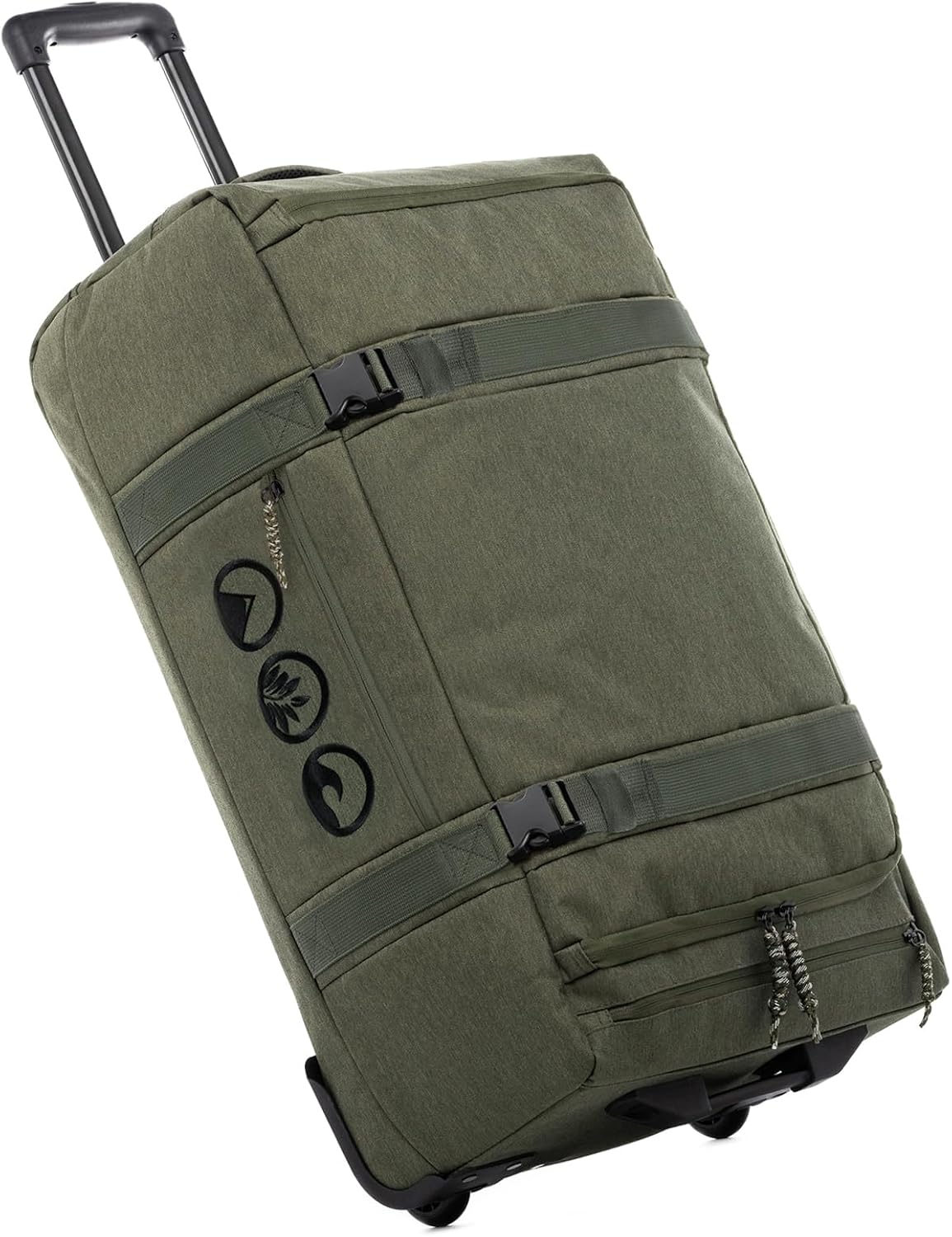 Detalle de SONS OF ALOHA Makai Trolley Reisetasche mit Rollen – 63 Liter, grün, 68 cm