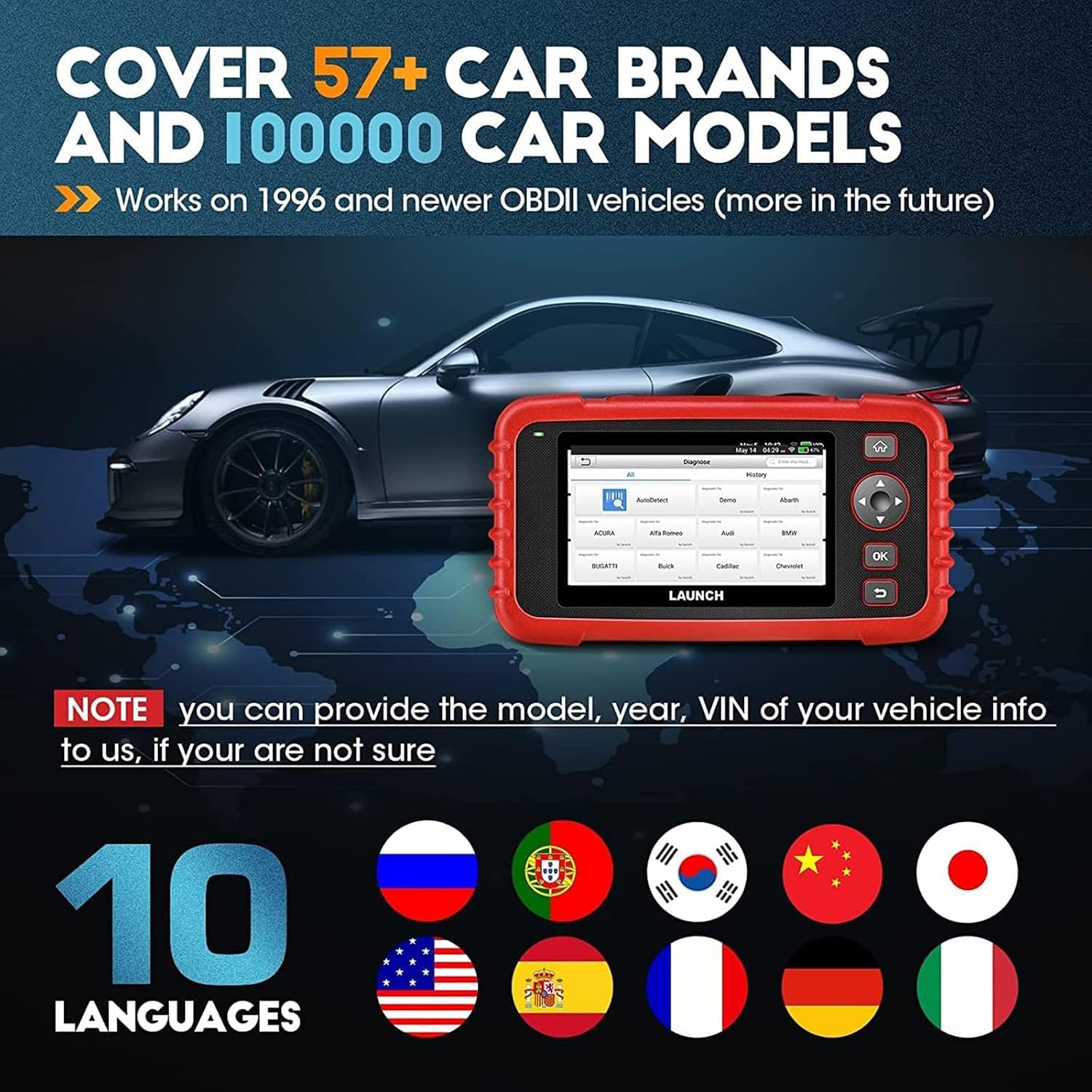 Thumbnail 6 de LAUNCH CRP123X V3.0 Diagnostic Tool: Comprehensive OBD2 Scanner for All Cars & Brands