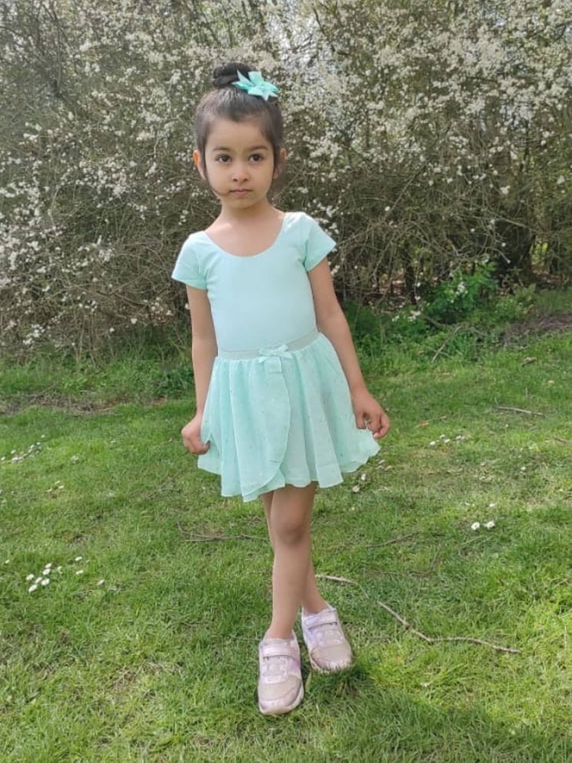 Detalle 2 de Bricnat abbigliamento da balletto per ragazze 2–10 anni: vestito/body in cotone con tutù