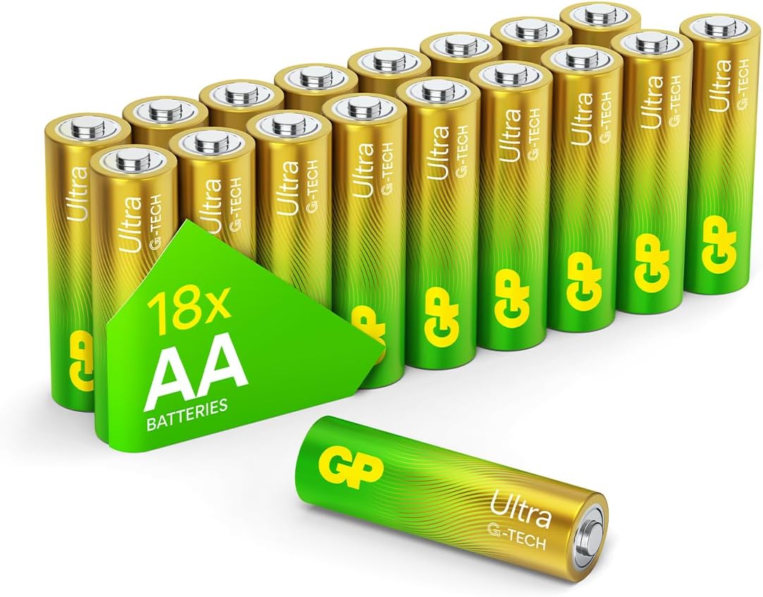 Detalle de GP Batteries AA Pack of 18 Ultra Alkaline AA Batteries