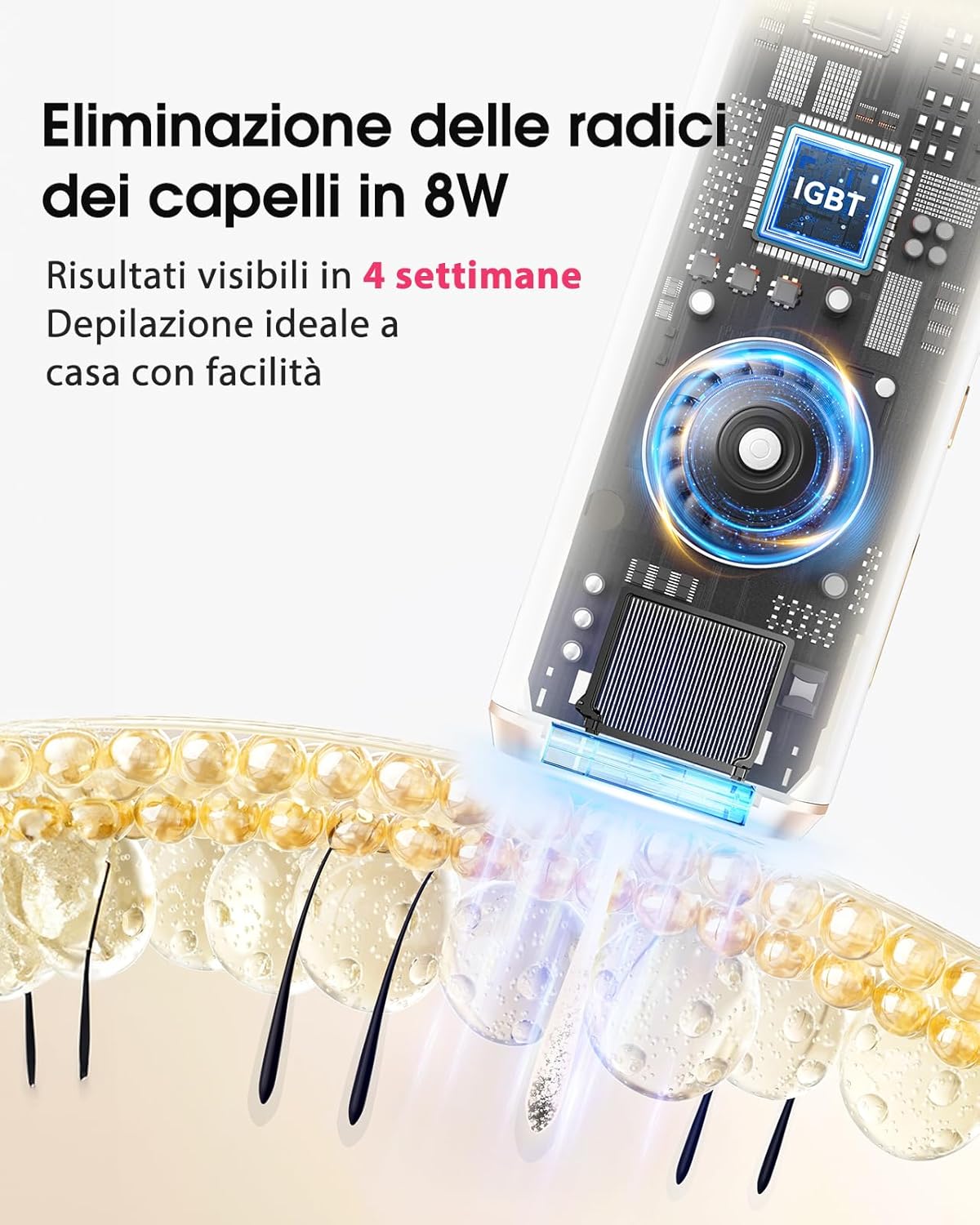 Thumbnail 2 de Haarlosy Epilatore Luce Pulsata 3-in-1 GLY06: depilazione sicura a casa con raffreddamento 5°C