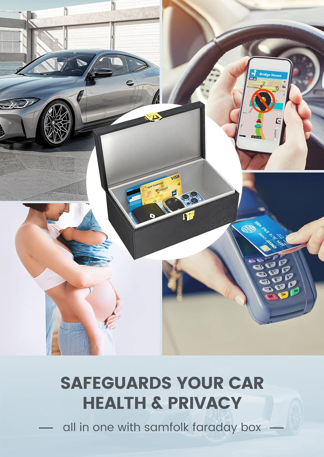 Thumbnail 6 de Samfolk Faraday Box for Car Keys 8.6 in
