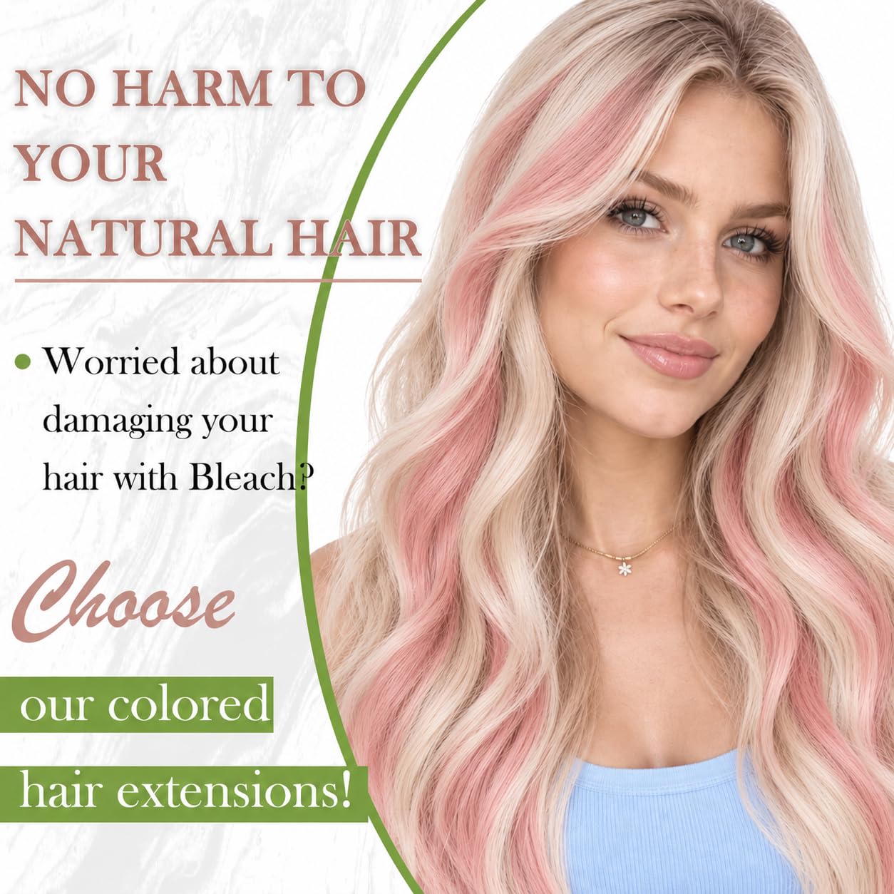 Detalle de RUNATURE Tape-In Hair Extensions, 14-Inch