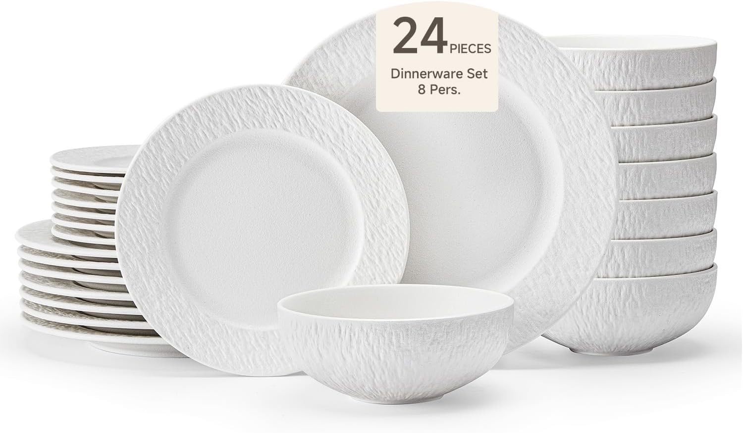 Detalle de KINGSTONE Dinnerware Set 24-Piece