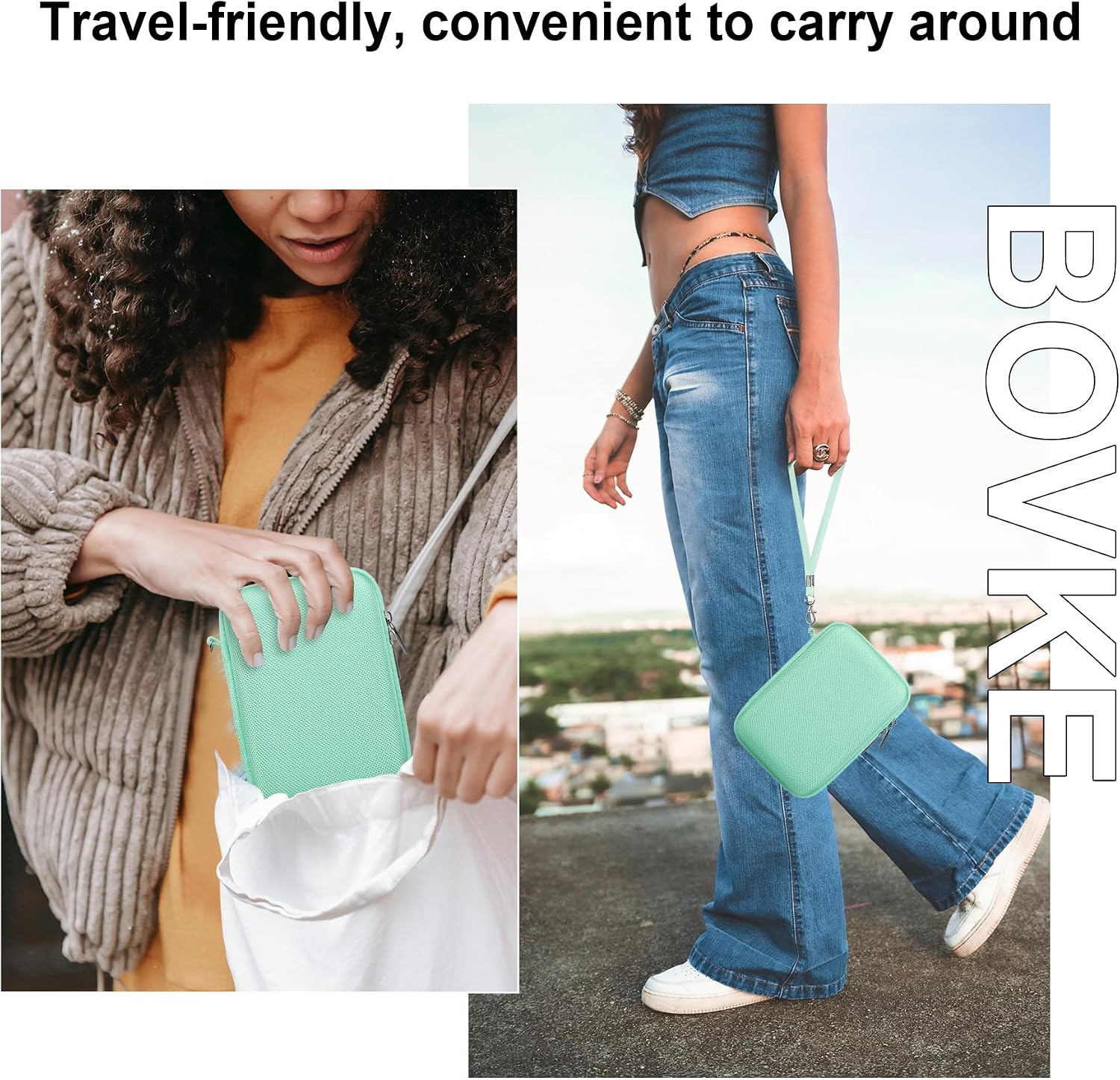 Detalle de BOVKE X100VI carry case with net pocket