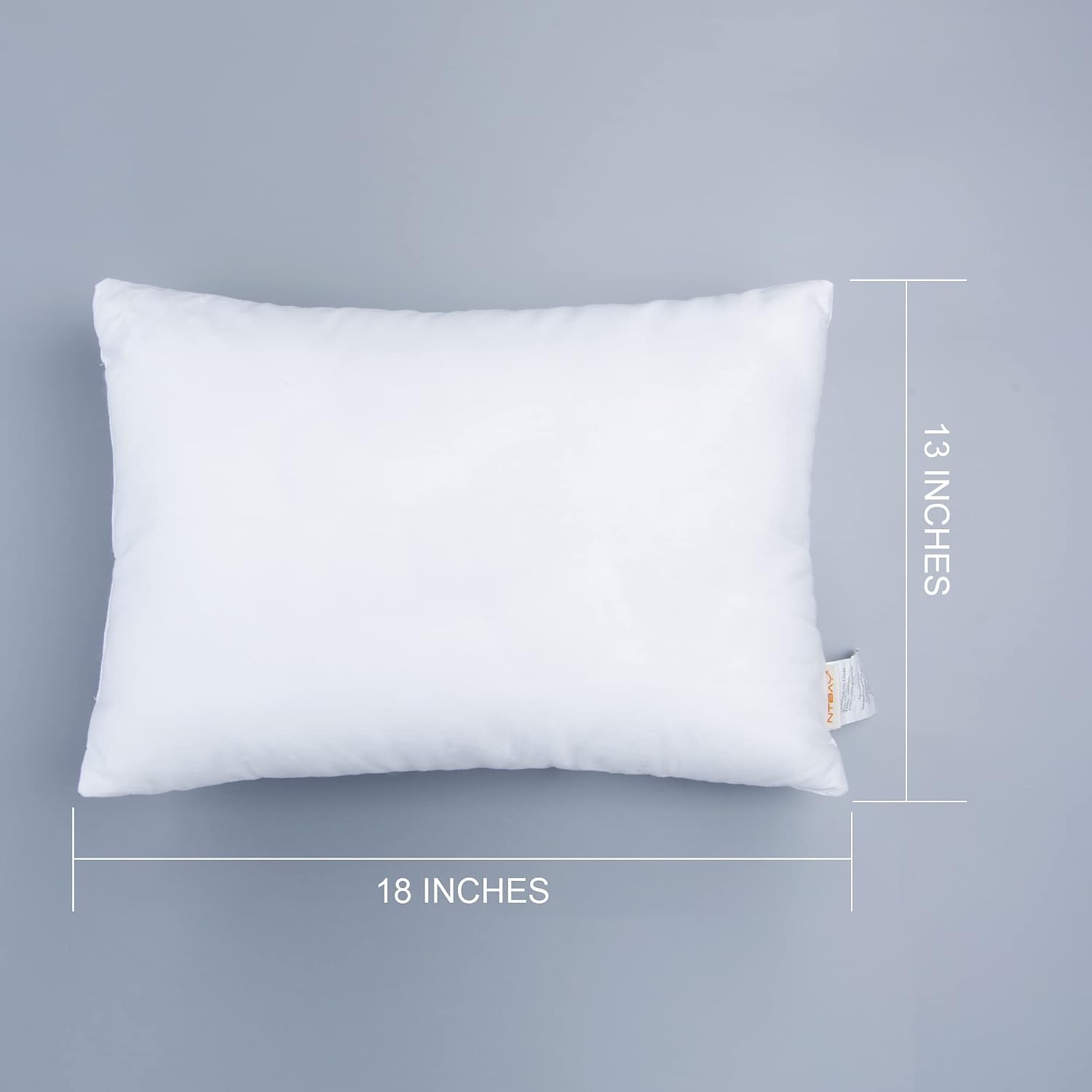 Detalle 1 de NTBAY AUS7NTCoZX-To- Toddler Pillows, 13 x 18-Inch Cotton Cover, 2-Pack