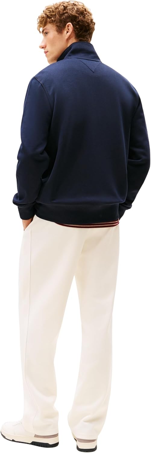 Thumbnail 1 de Tommy Hilfiger Men's Essential Fleece Stand Collar Zip Through Sweatshirt
