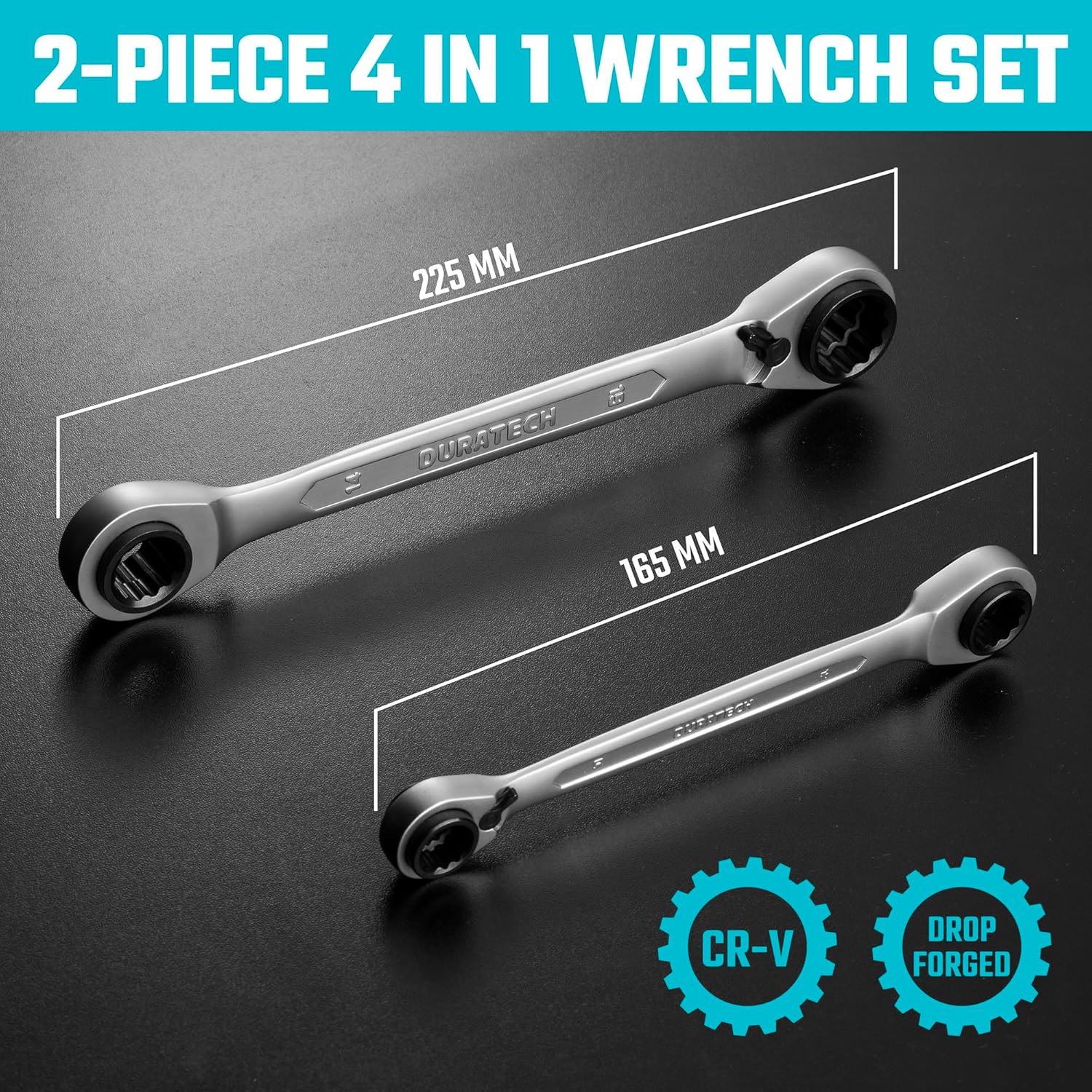 Thumbnail 3 de DURATECH Set chiavi cricchetto 4 in 1 8–19 mm