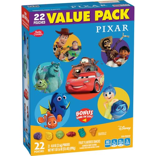 Thumbnail 2 de Betty Crocker Disney Pixar Fruit Snacks, 22 Count, Gluten Free, 17.6 oz